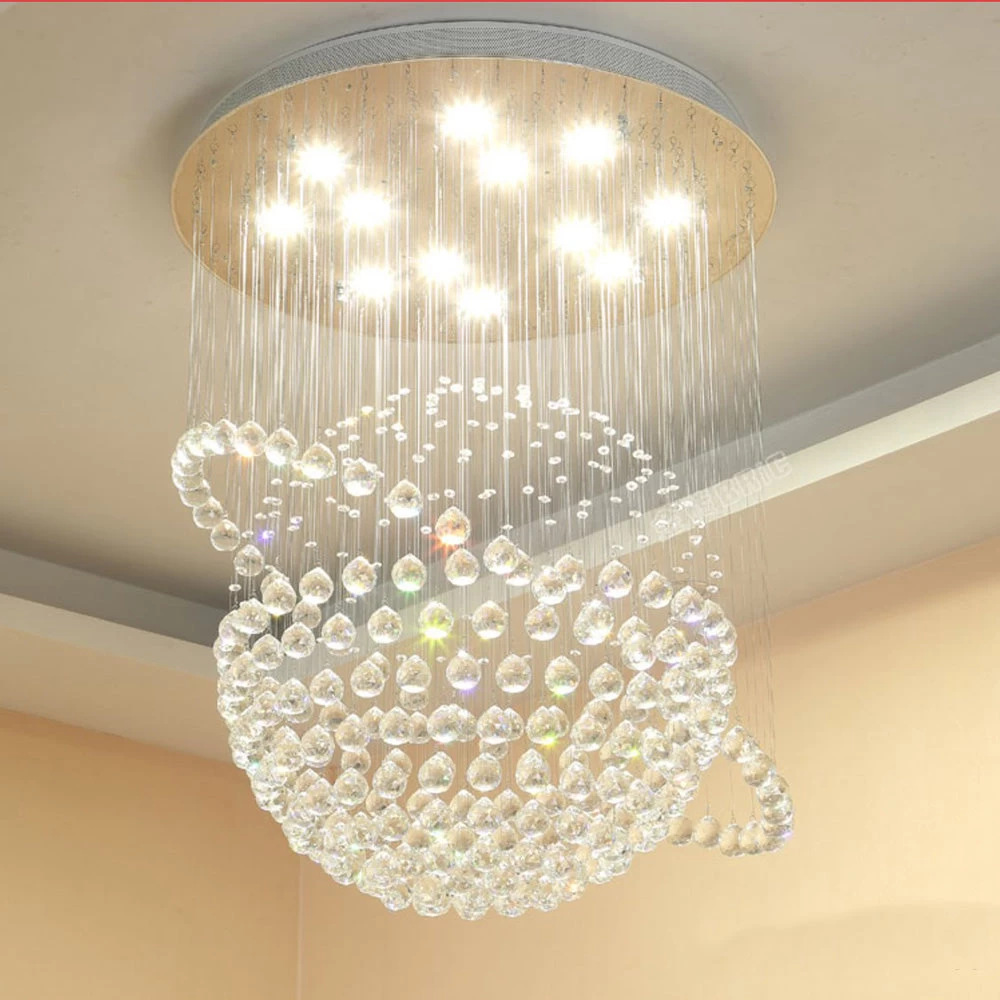 Modern Star Sphere Rain Drop Chandelier With Orbit - Image 5