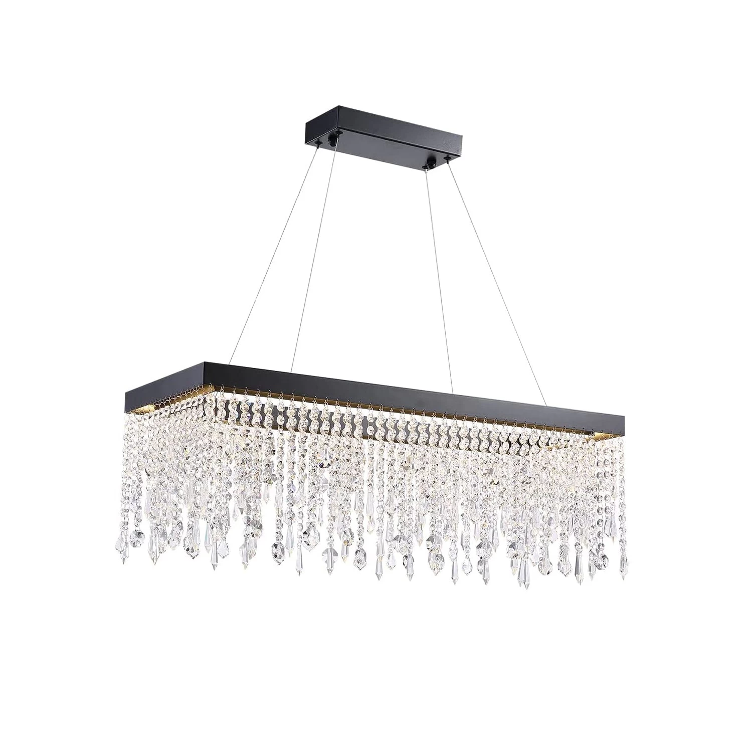 Rectangle Crystal Raindrop Chandelier - Image 3