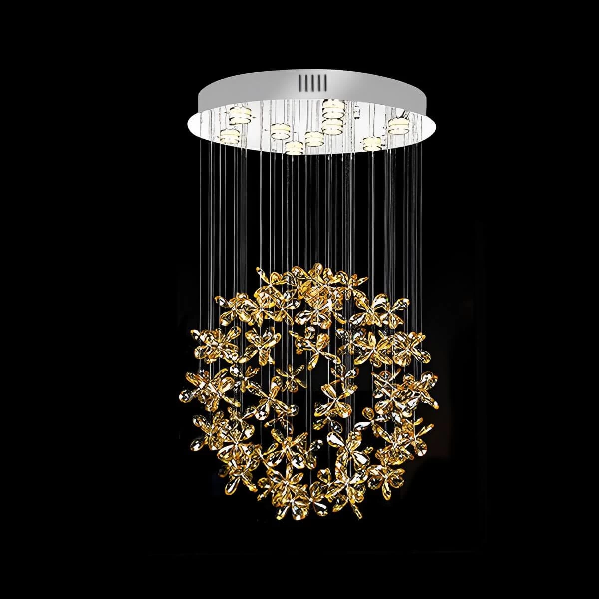 Restaurant Crystal Chandelier Circular Living Room Chandelier - Image 4