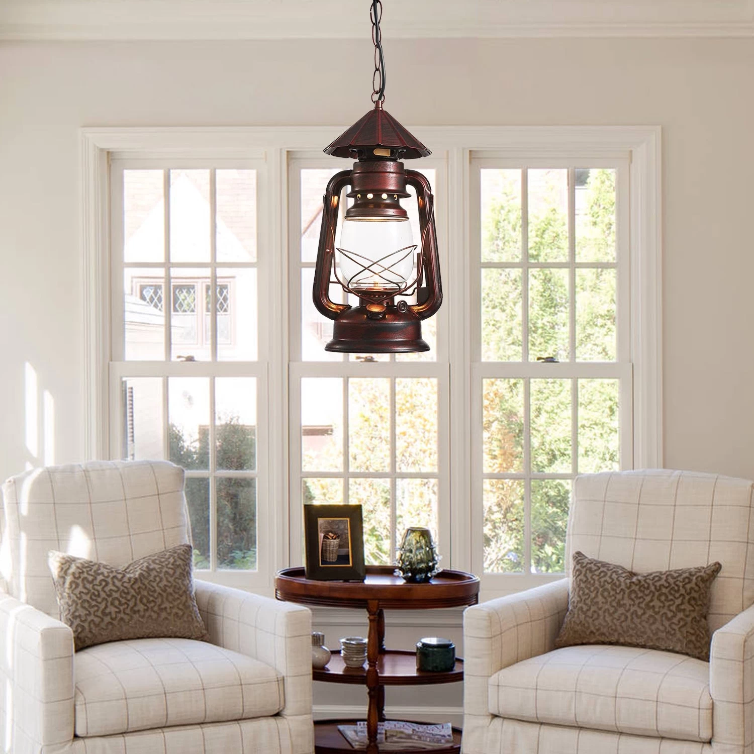 Rustic Lantern Pendant Lighting - Image 2