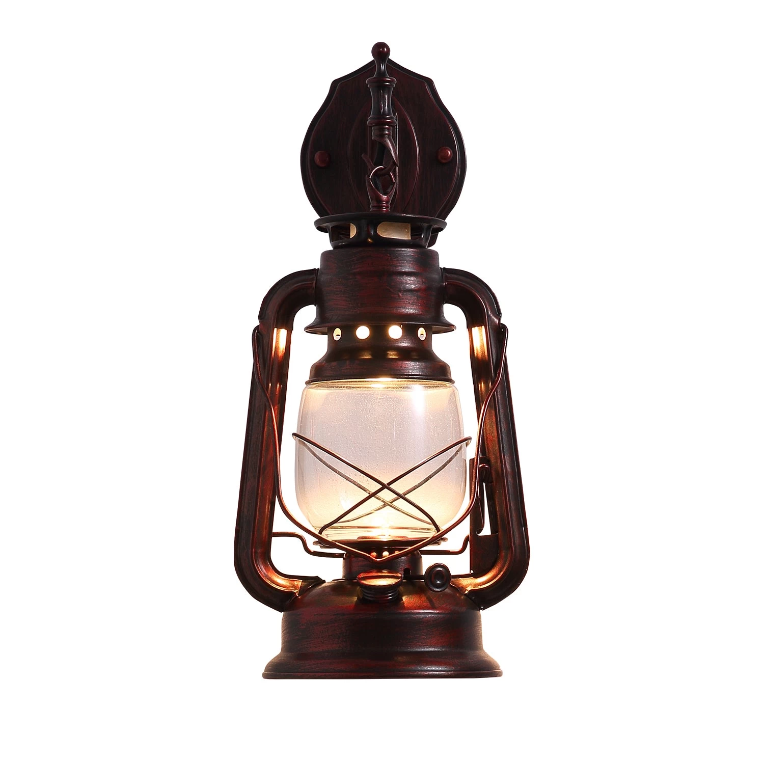 Rustic Lantern Wall Sconce - Image 6