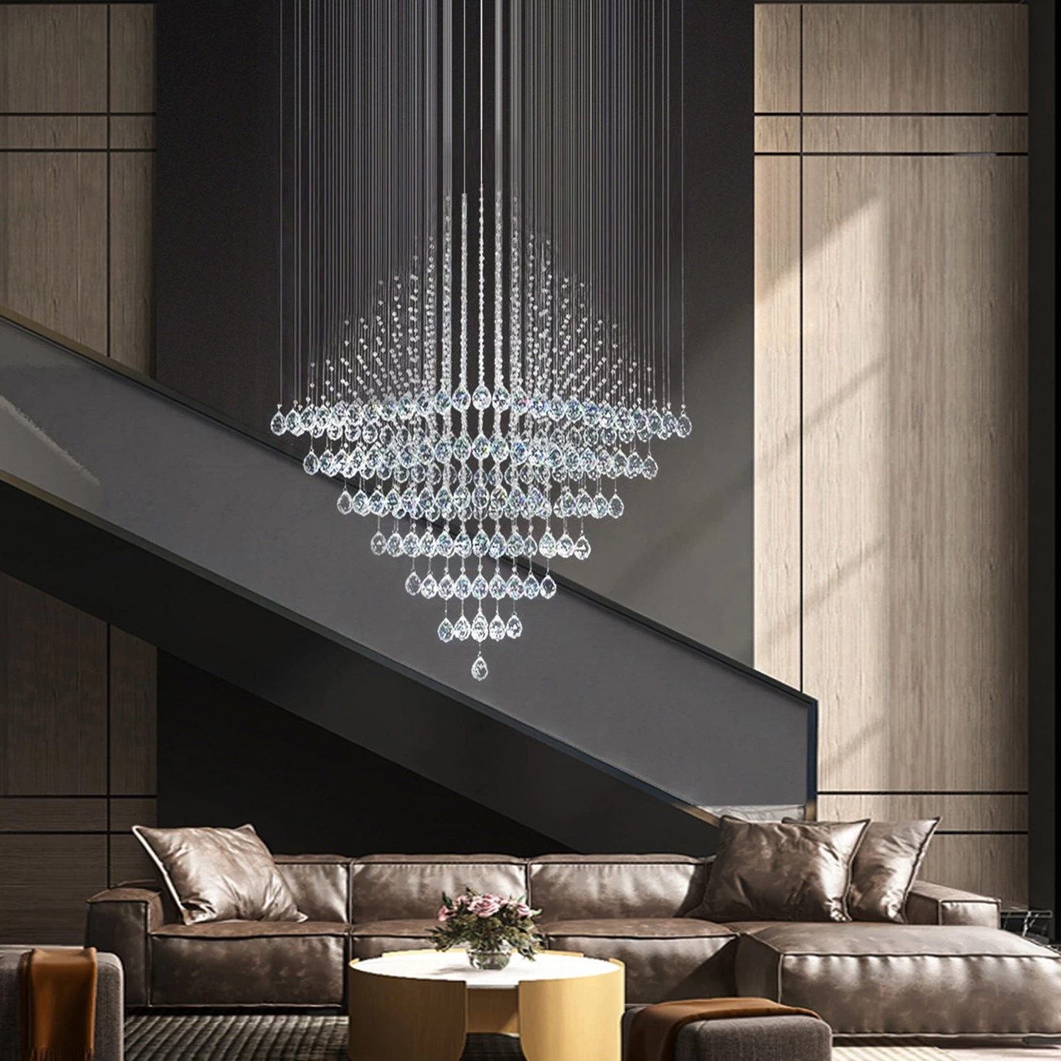 Diamond Shape Crystal Chandelier - Image 2