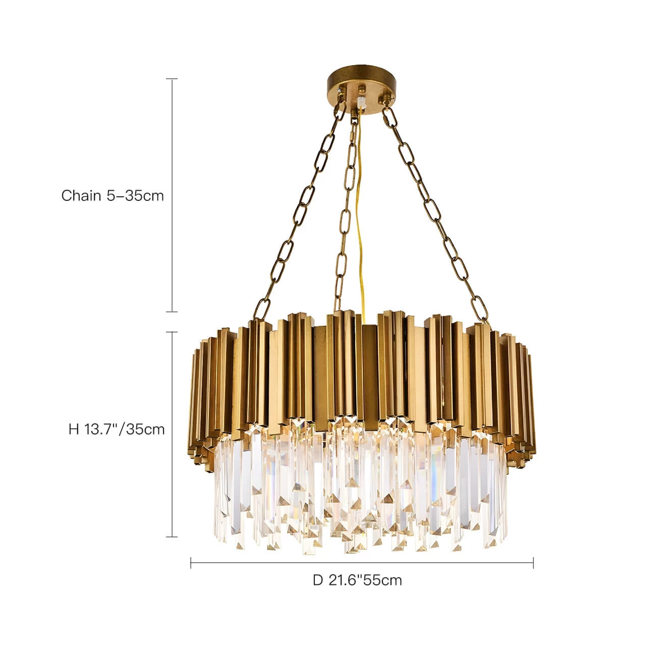 Modern Gold Luxury Crystal Large Chandeliers For Living Room And Bedroom - Image 7