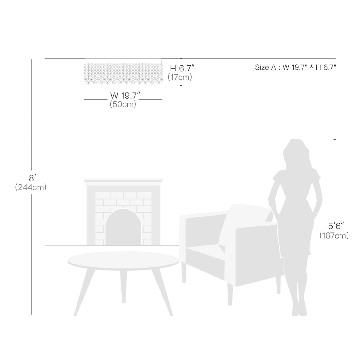 ModernCrystal Flush Mount Ceiling Light - Image 6