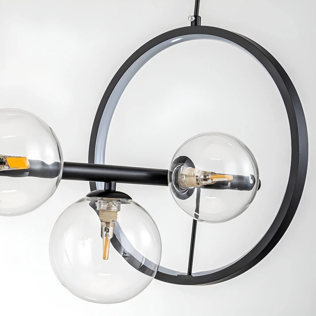 Modern Nordic Dining Room Chandelier: Trendy Glass Bubble Lighting - Image 14