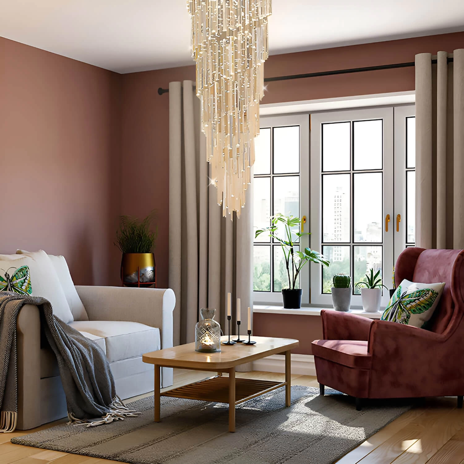 Modern Spiral Crystal Chandelier - Staircase Chandelier - Image 3