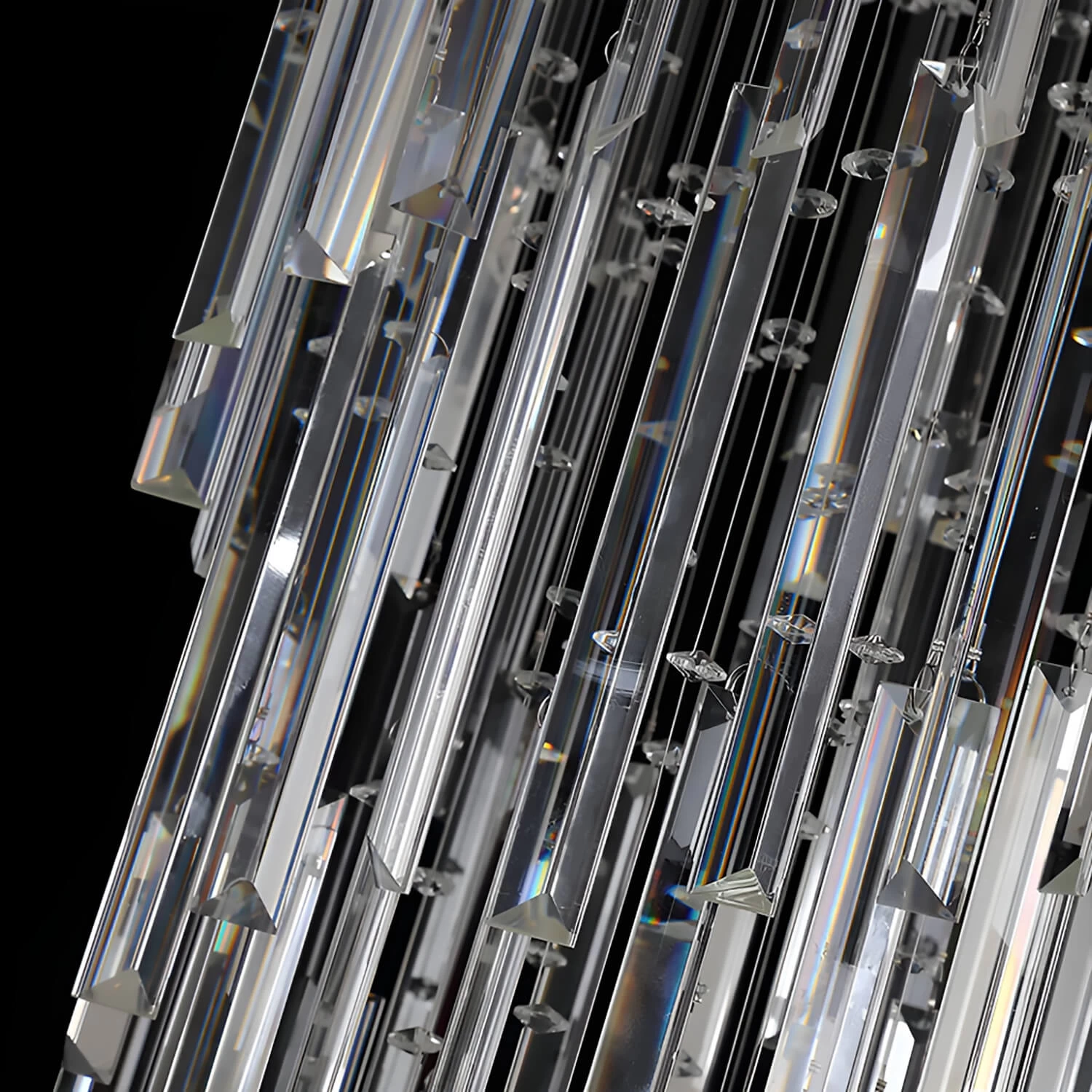 Modern Spiral Crystal Chandelier - Staircase Chandelier - Image 6