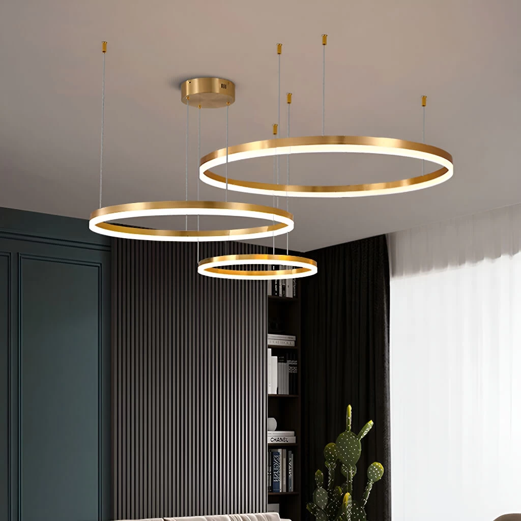 Nordic Elegance Modern Tiered Rings Pendant Light For Stylish Living Spaces - Image 2