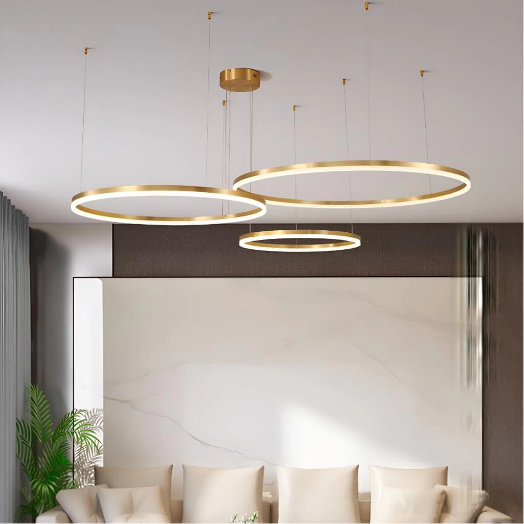 Nordic Elegance Modern Tiered Rings Pendant Light For Stylish Living Spaces - Image 4