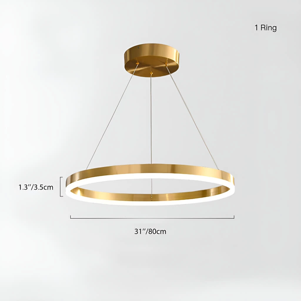 Nordic Elegance Modern Tiered Rings Pendant Light For Stylish Living Spaces - Image 5